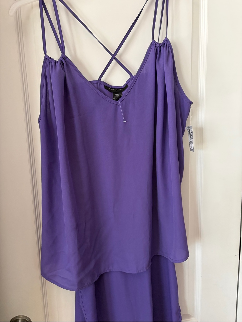 NWT Purple Strappy V-Neck Women's Top